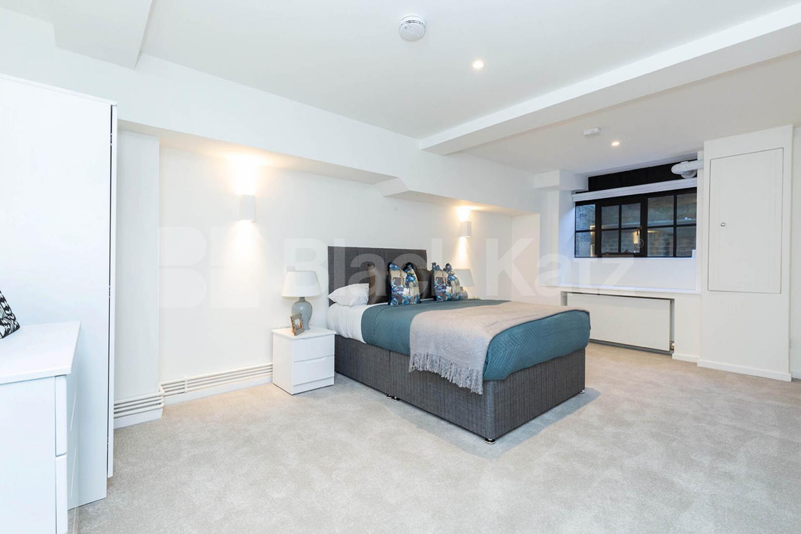 spacious 1 bedroom warehouse conversion with bi folding partition wall Tyssen Street - Springfield House, Dalston